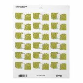 1.25 "x2.75" Hersheys Miniatuur Bloemen Burst Etiket (Full Sheet)