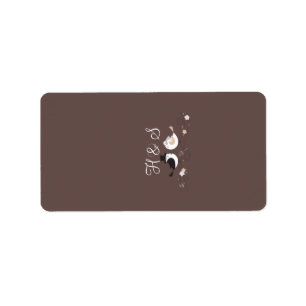 1.25 "x2.75" Hershey's miniatuur bruiloftsvogel Etiket