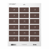 1.25 "x2.75" Hershey's miniatuur bruiloftsvogel Etiket (Full Sheet)