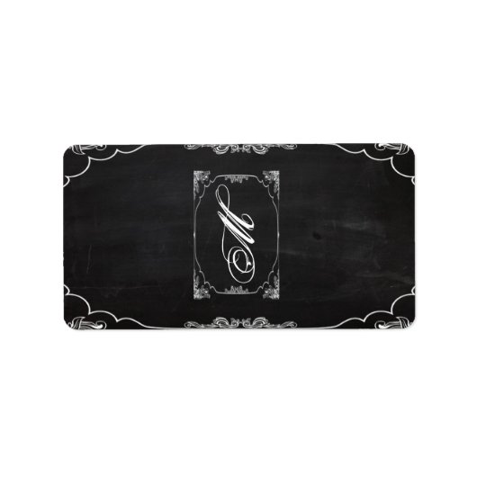 1.25 "x2.75" Hershey's Miniatuur Modern Chalkboard Etiket (Voorkant)