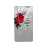 1.25 "x2.75" Hershey's miniatuur rode maskerade Etiket (Voorkant)