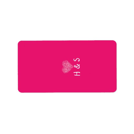 1.25 "x2.75" Hershey's miniatuur roze bloemblaadje Etiket (Voorkant)