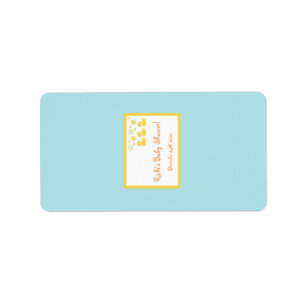 1.25 "x2.75" Hershey's Miniatuur Rubber Ducky Bubb Etiket