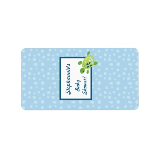 1.25 "x2.75" Hershey's miniatuur schildpad rif oce Etiket (Voorkant)