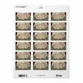 1,25 "x2,75" Kerstmis XMAS Mailing Adres Label (Full Sheet)