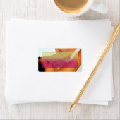 1.25 "x2.75" Mailadres Sunset Fade Pink Foto Etiket (Insitu)