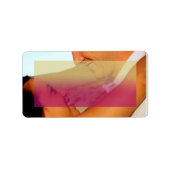 1.25 "x2.75" Mailadres Sunset Fade Pink Foto Etiket (Voorkant)