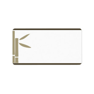 1.25 "x2.75" Mailing Adres Bamboe Bliss Etiket