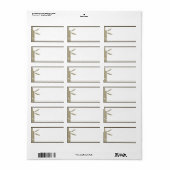 1.25 "x2.75" Mailing Adres Bamboe Bliss Etiket (Full Sheet)