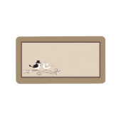 1.25 "x2.75" Mailing Adres Bruidsvogels Bruid Etiket (Voorkant)