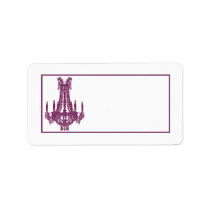 1.25 "x2.75" Mailing Adres Crystal Kroonluchter Gl Etiket