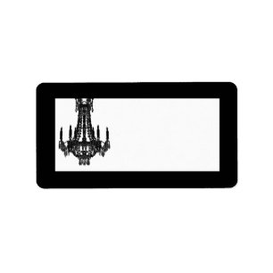 1.25 "x2.75" Mailing Adres Crystal Kroonluchter Gl Etiket