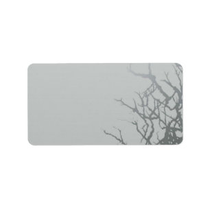 1.25 "x2.75" Mailing Adres Frosted Glass gebarsten Etiket