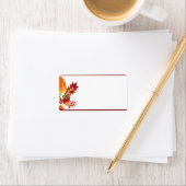 1.25 "x2.75" Mailing Adres Herfst Bladbladeren Etiket (Insitu)