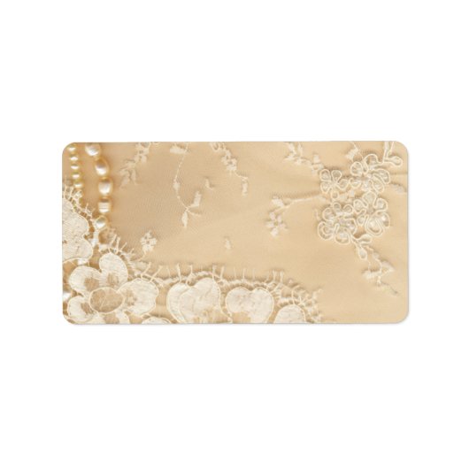 1.25"x2.75"Mailing Adres Land Kant Victoriaans Etiket (Voorkant)