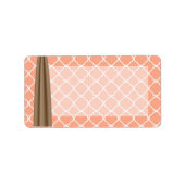 1.25 "x2.75" Mailing Adres Land Mason Jar Flow Etiket (Voorkant)