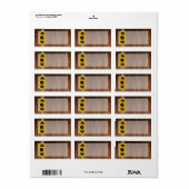 1.25 "x2.75" Mailing Adres Land Zonnebloempitten H Etiket (Full Sheet)