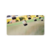 1.25 "x2.75" Mailing Adres Mason Jar Candle Holde Etiket (Voorkant)