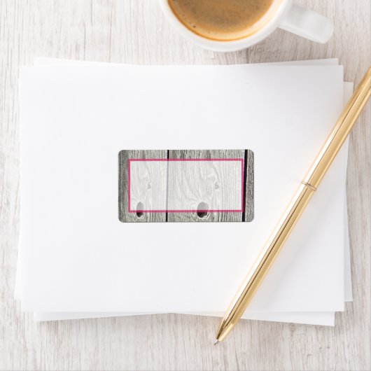 1.25 "x2.75" Mailing Adres Mason Jar met Bloemen Etiket (Insitu)