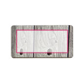 1.25 "x2.75" Mailing Adres Mason Jar met Bloemen Etiket (Voorkant)