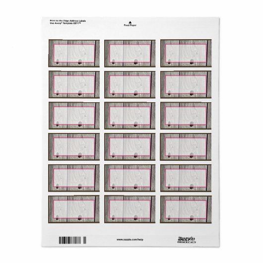 1.25 "x2.75" Mailing Adres Mason Jar met Bloemen Etiket (Full Sheet)