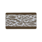 1.25 "x2.75" Mailing Adres Mason met Rozen Etiket (Voorkant)