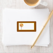 1.25 "x2.75" Mailing Adres Moderne Herfstboom Etiket (Insitu)