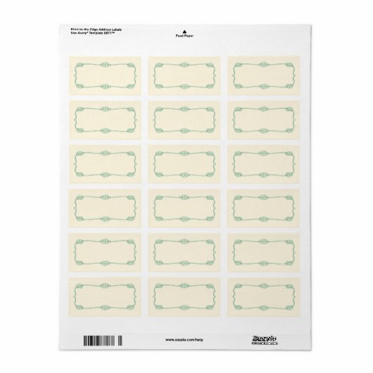1.25 "x2.75" Mailing Adres Nautische Knoop Anker Etiket (Full Sheet)
