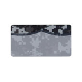 1,25 "x2,75" Mailing Adres Navy DIGITAL PRINT Uni Etiket (Voorkant)