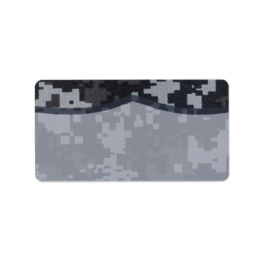 1,25 "x2,75" Mailing Adres Navy DIGITAL PRINT Uni Etiket (Voorkant)