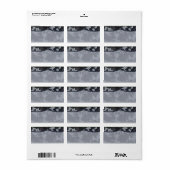 1,25 "x2,75" Mailing Adres Navy DIGITAL PRINT Uni Etiket (Full Sheet)