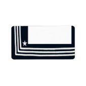 1.25 "x2.75" Mailing Adres Navy Zomerjurk Blauw Etiket (Voorkant)