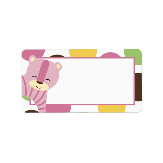 1.25 "x2.75" Mailing Adres Oerwoud Queen Tiger Etiket (Voorkant)