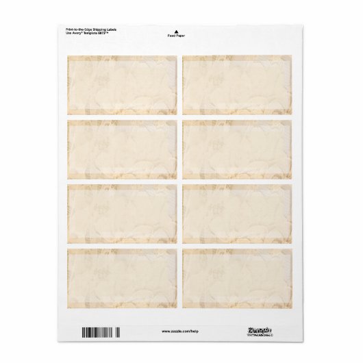 1,25 "x2,75" Mailing Adres Parel & Kant Etiket (Full Sheet)