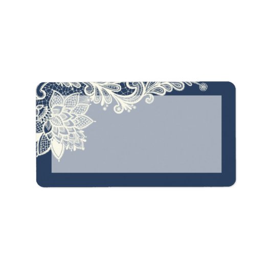 1.25"x2.75"Mailing Adres Victoriaans Kant Etiket (Voorkant)
