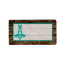 1.25"x2.75"Mailing Adres Westerne Kroonluchter Etiket