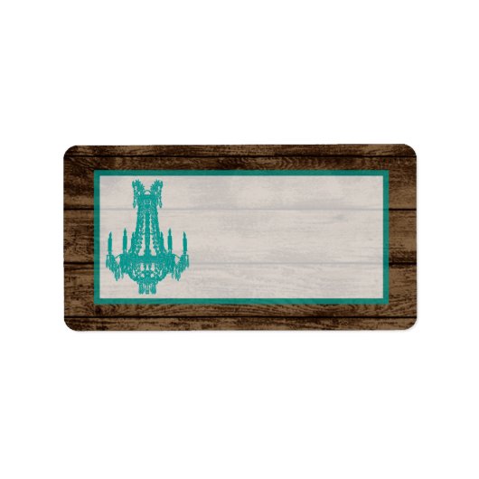 1.25"x2.75"Mailing Adres Westerne Kroonluchter Etiket (Voorkant)