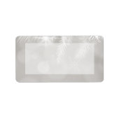 1.25 "x2.75" Mailing Adres Winter White Pine Tree Etiket (Voorkant)