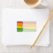 1.25 "x2.75" Mailing Adresslgbtq regenboog vlag le Etiket (Insitu)
