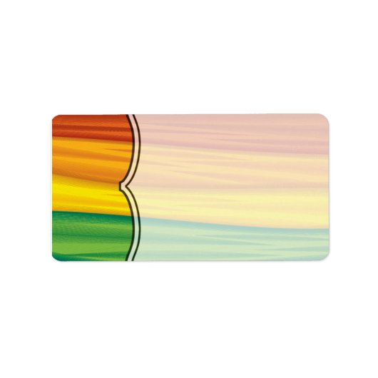 1.25 "x2.75" Mailing Adresslgbtq regenboog vlag le Etiket (Voorkant)