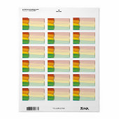 1.25 "x2.75" Mailing Adresslgbtq regenboog vlag le Etiket (Full Sheet)