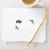 1.25 "x2.75" Mailingadres Boho Buffalo Tribal PA Etiket (Insitu)