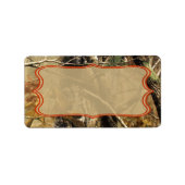 1.25 "x2.75" Mailingadres Jagers Camoflouge Cam Etiket (Voorkant)