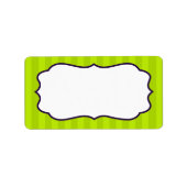 1,25"x2,75"Mailingadres Lime Groen & Paarse Etiket (Voorkant)