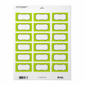 1,25"x2,75"Mailingadres Lime Groen & Paarse Etiket (Full Sheet)