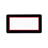 1.25"x2.75"Mailingadres Marien Afrikaans Uniform Etiket (Voorkant)