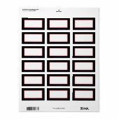 1.25"x2.75"Mailingadres Marien Afrikaans Uniform Etiket (Full Sheet)