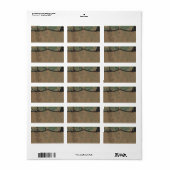 1,25 "x2,75" Mailingadres Marine DIGITAL PRINT Etiket (Full Sheet)