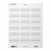 1.25 "x2.75"Mailingadres Moderne Neon Streep Etiket (Full Sheet)