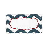 1.25"x2.75"Mailingadres Nautische Ankerkompas Etiket (Voorkant)